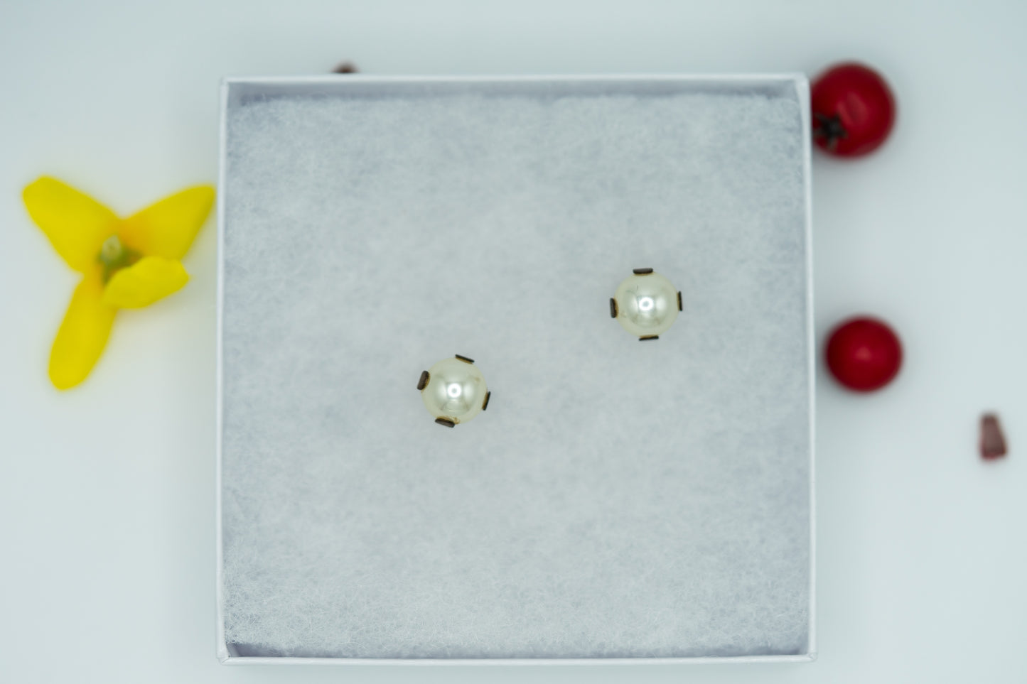 Classic Pearl Stud Earrings