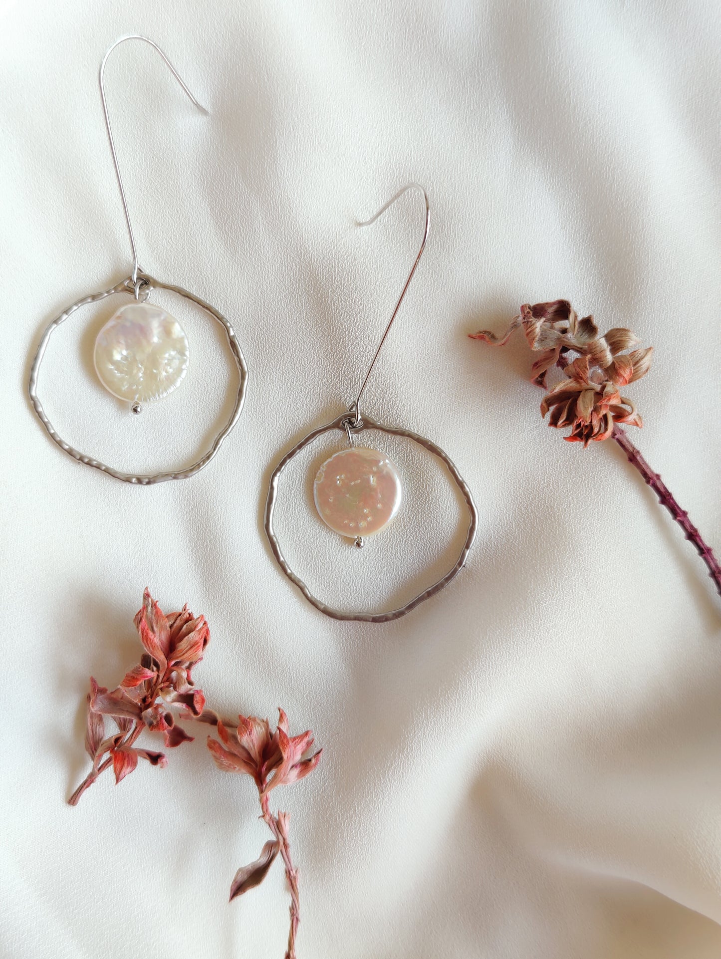 Bohemian Stone Halo Earrings