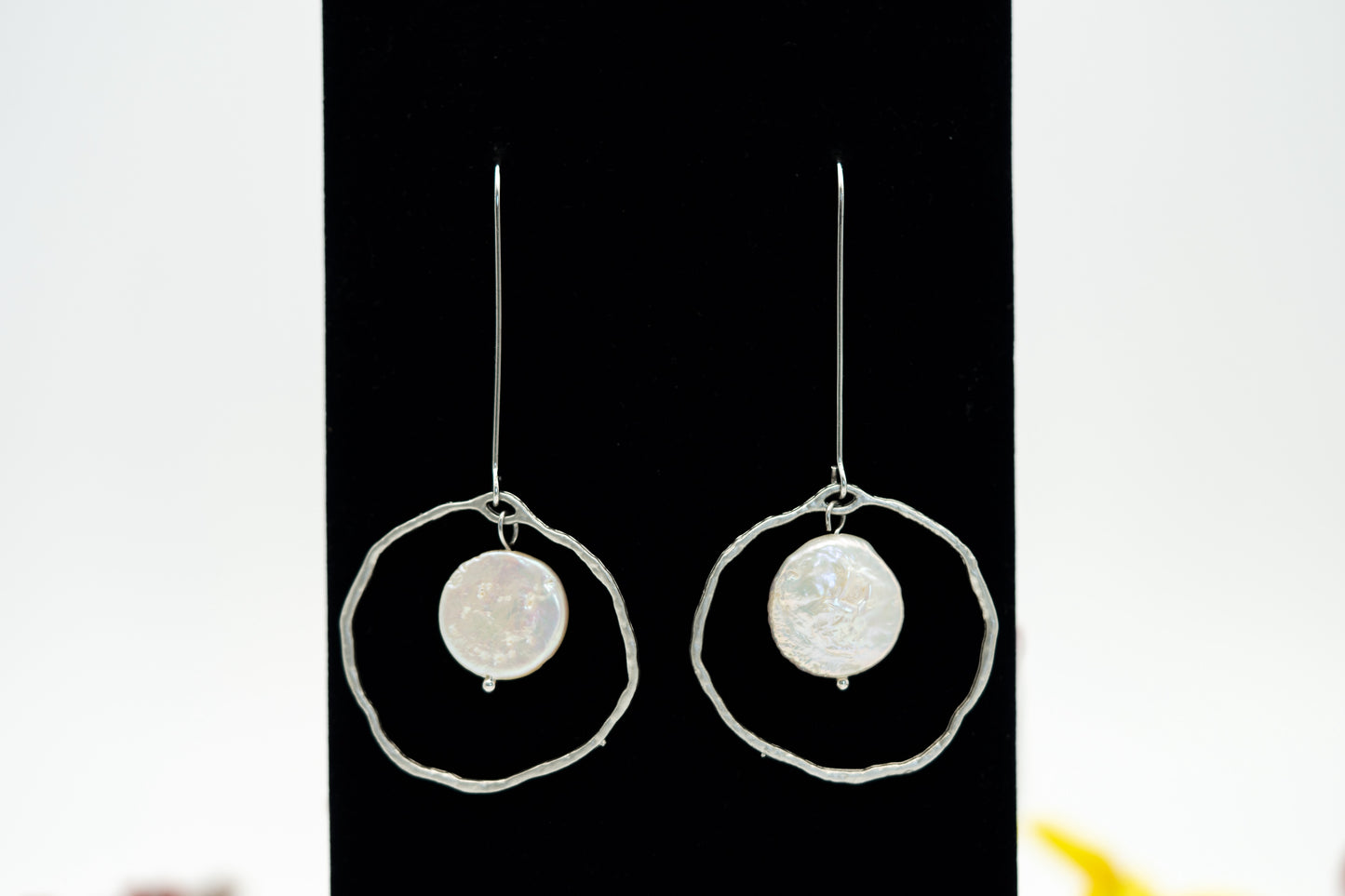 Bohemian Stone Halo Earrings
