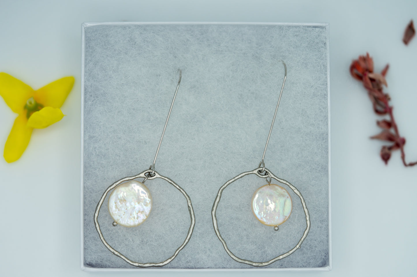 Bohemian Stone Halo Earrings